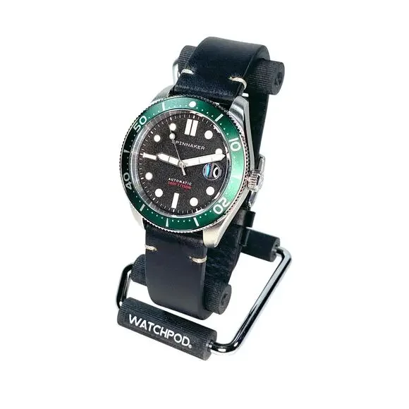 Spinnaker Croft Mid-Size Nomad Automatic Diver Watch Green Bezel SP-5100-02 Box