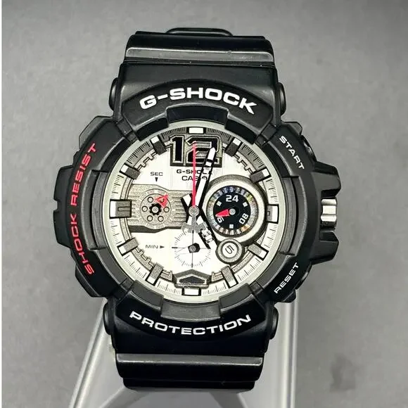 Casio G-Shock GAC-110-1A Analog Chronograph Black Silver 200M Watch