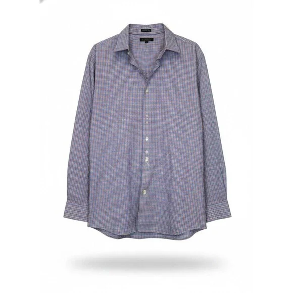 Banana Republic Men’s Button Standard Plaid XL Sleeve Shirt Multicolor B0053