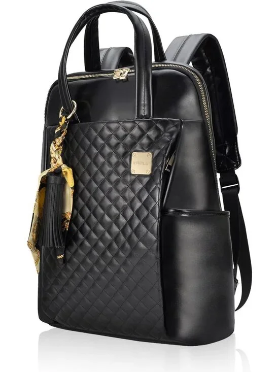Stylish Slim Laptop Backpack for Women - Lightweight 15.6