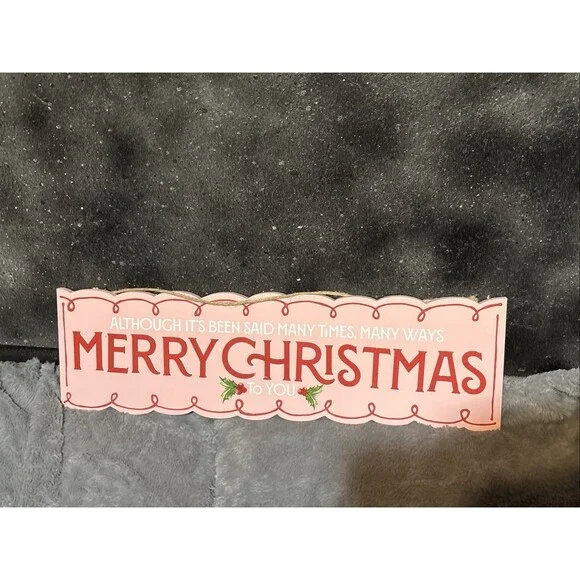 Merry Christmas Red Pink Michaels Berry Jolly Ashland  Sign Wall Decor Hanging