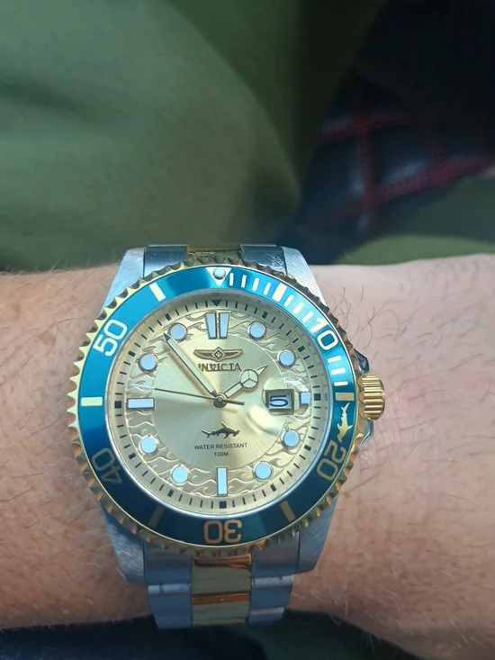 Invicta Pro Diver Currentwave Men's Watch - 43mm, Steel, Gold (30022)