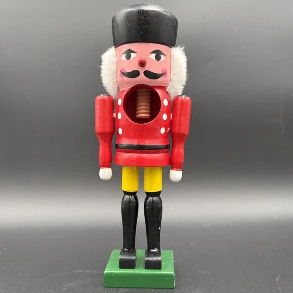 Nutcracker‎ Soldier Wooden Sears and Roebuck Red/Yellow/Black 10