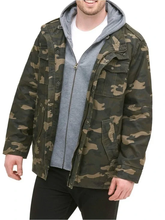 NWT Levi’s Camouflage Field Military Jacket - Olive Camo