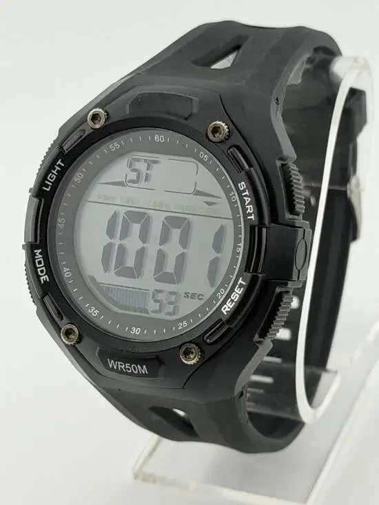 BrigadeQM BTW1801 Tactical Digital Sport Watch Black Plastic Strap NEW BATTERY