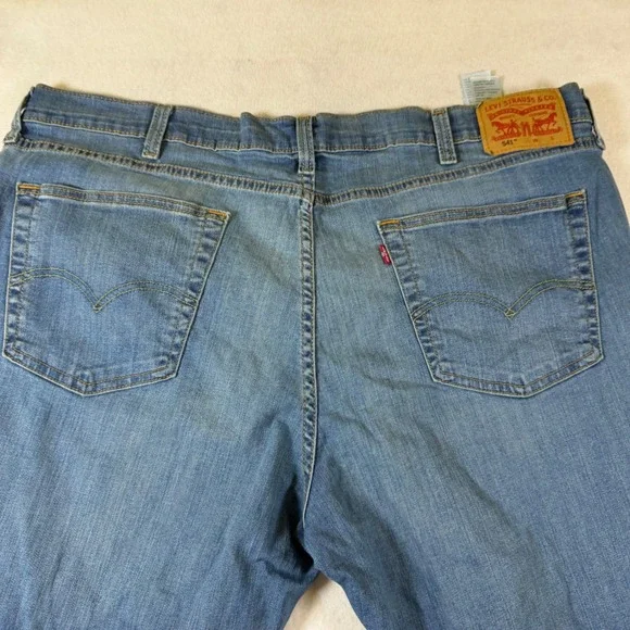 Levis 541 Athletic Taper Jeans Mens‎ 44x30 Medium Wash Blue Stretch 18757-0022