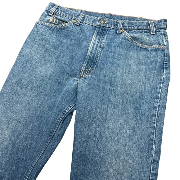 Levis 517 Jeans Mens 35x26 Blue Vintage 1981 Orange Tab‎ Bootcut Denim Altered