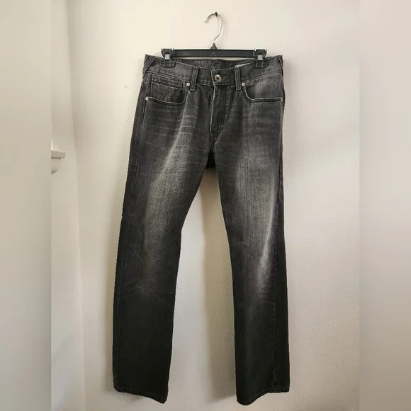 Vintage Silver Tab Levi's Mens Straight Jeans‎ 90s Black Denim 30 x 30 NWOT