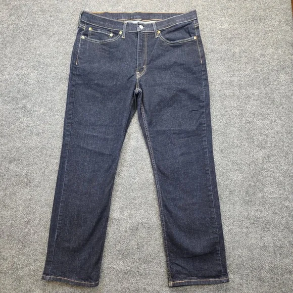 Levi 514 Jeans Mens‎ W34 L28 Blue Denim Dark Wash Straight Leg Casual 514-1325