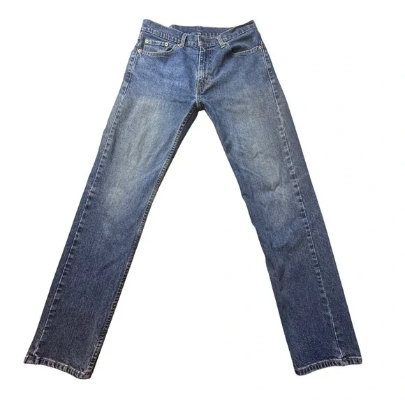 Levi's 505 Jeans Mens 33x34 (32x31) Blue‎ Regular Fit Straight Leg Stretch Denim