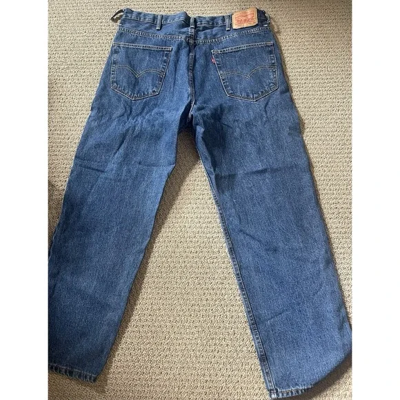 Levis 550 Jeans Mens 40x30 Blue Medium Wash Relaxed Fit Tapered Leg