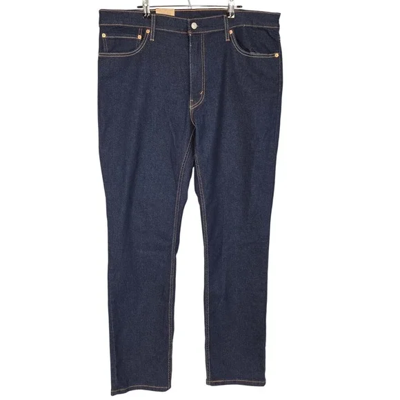 Levis 511 Slim Fit Jeans Mens 38x32 Dark Wash Indigo Stretch Denim Straight NEW