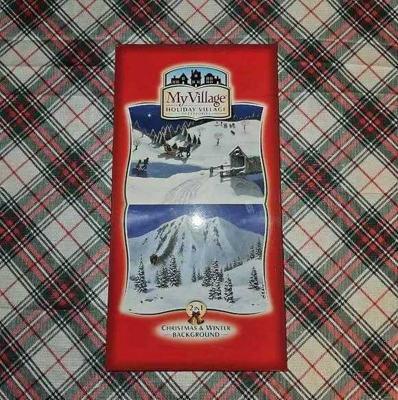 My Village 2 In 1 Christmas & Winter Holiday Village Background Accessories