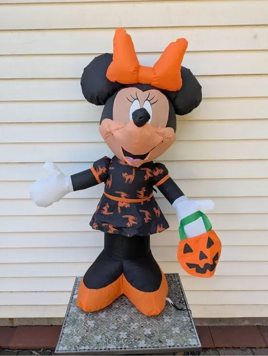 Disney Inflatable Halloween Minnie Mouse Trick or Treat Figure 44” Tall