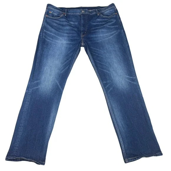 Levis 511 Jeans Mens 44x32 Blue Slim Fit Stretch Denim Ducky Boy Fade 04511-2369