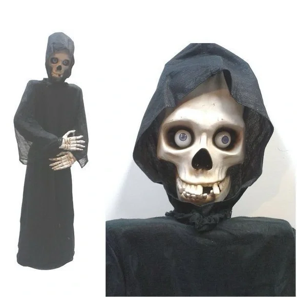 Vintage Life Size Halloween Skeleton  Porch Decor Figure 5 Feet