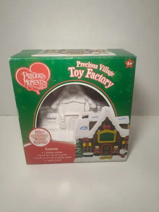 Precious Moments Precious Village Toy Factory Paint Craft Kit New Unused