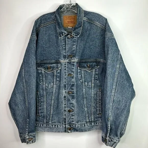 Levi Strauss 70507 4890 Denim Trucker Rancher Jacket Large