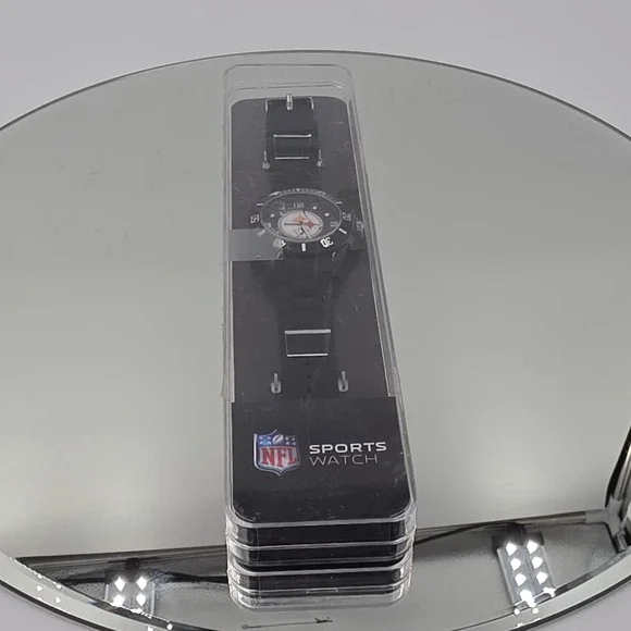 NFL Sparo Pittsburgh Steelers Watch Mens OS Black Good Analog Sports Wristwatch