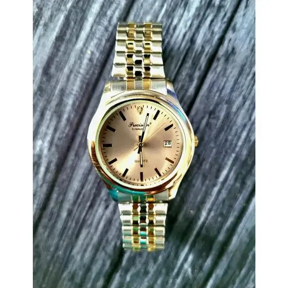 Vintage Rare Gruen Diamond Mens Watch‎ Retro Classic New Batt