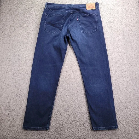 LEVIS 502 Jeans Mens Size 36x30 (Tag 36x32) Taper Leg Dark Wash All Season Denim