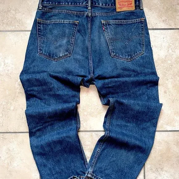 Levis 505 Denim Jeans- Size 36x29
