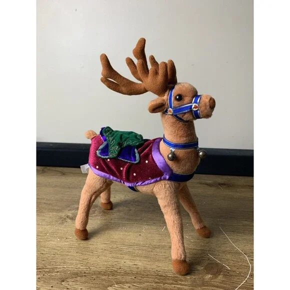 Applause Enchanted Prancer Christmas Reindeer 2002 Plush Toy Stuffed Animal Vtg