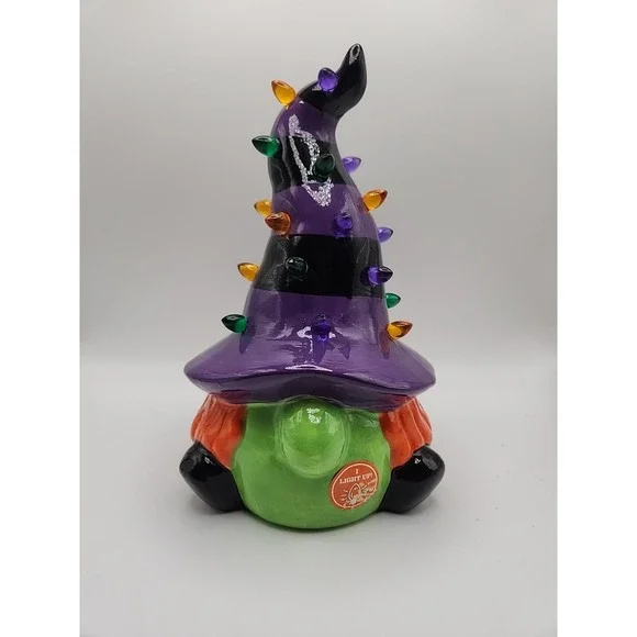 Mr. Christmas Halloween Witch Gnome 10