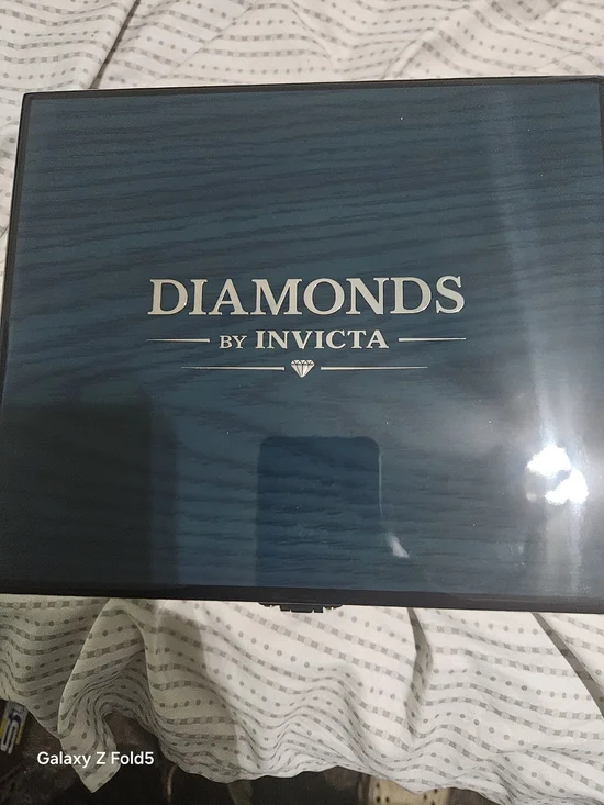 Invicta Diamonds Jewelry Box in Teal Woodgrain with Silver Logo W/ Combination