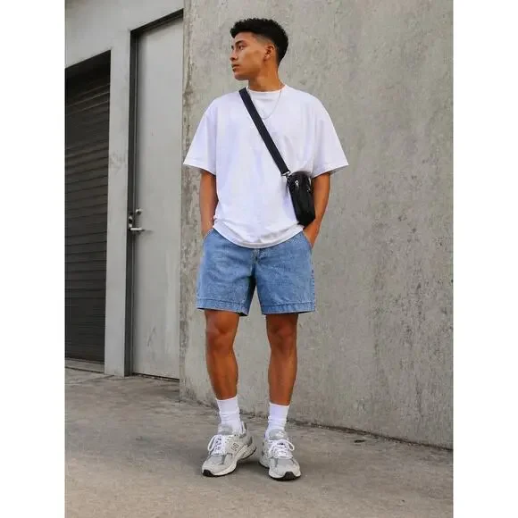 Levi’s 550 Denim Shorts W40 Relaxed Fit Blue Jean Cutoffs Vintage Style