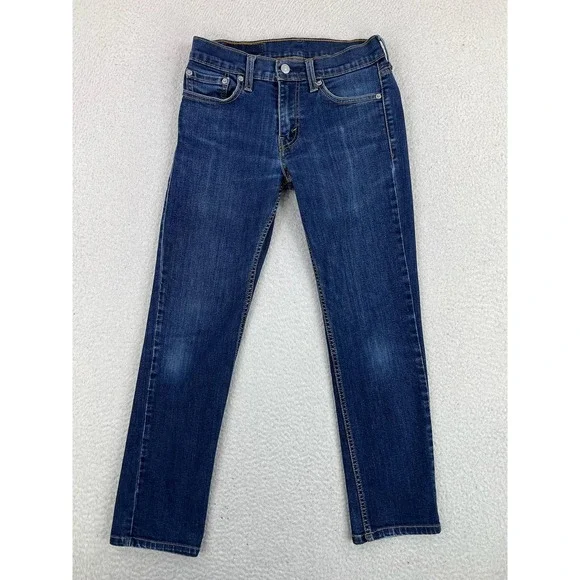 Levis 511 Jeans Mens 28x30 Blue Slim Straight Stretch Denim Medium Wash Pants