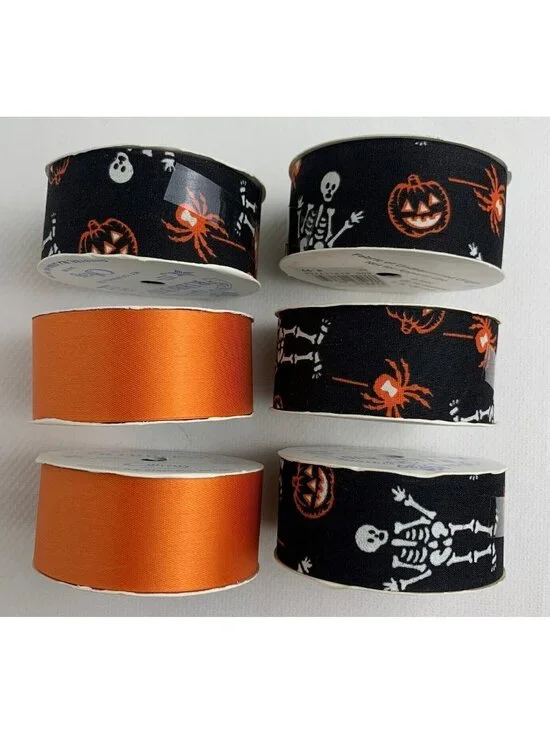 Vintage Offray Halloween Ribbon 1.5
