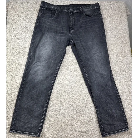 Levis 559 Relaxed Fit Straight Leg Men's Size 40X32 Black Denim Jeans Stretch