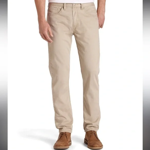 Levi’s 514 Straight Fit Khaki Jeans Mens 34x30 Beige Tan Classic Casual Pants