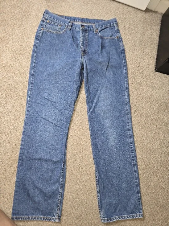 Levi's Vintage Y2K Men's 630 Relaxed Straight Jeans in Blue Denim Size 36 × 32