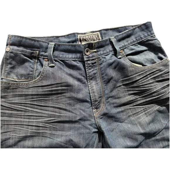Levi’s 514 Jeans Mens 36x32 Dark Wash Slim Straight Denim Pants Classic Fit