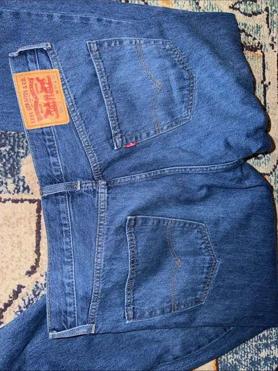Levi's Men's Dark Blue Straight-Leg Jeans