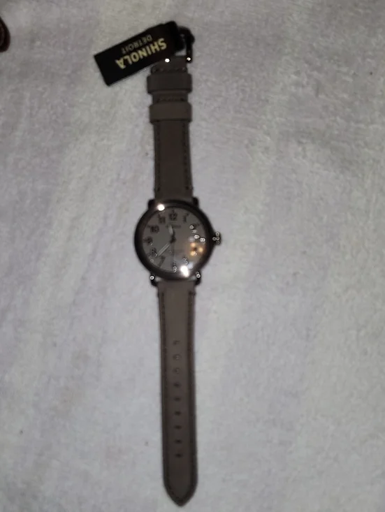 Shinola Argonite Taupe Face And Strap Leather Strap Watch Series S01