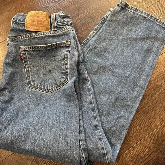 Levi’s 505 Regular Fit Straight Leg; Men’s Sz 36x32 Made In USA