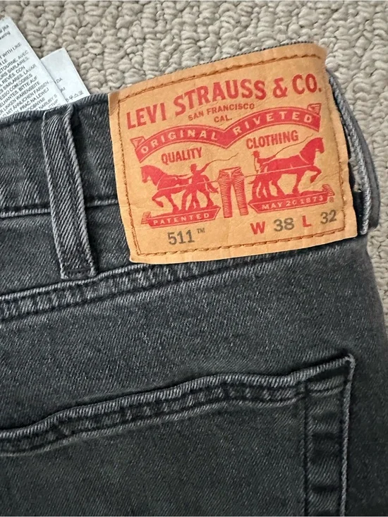 Levi's 511 Straight Jeans - Charcoal Gray
