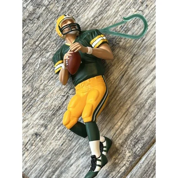 Brett Favre Green Bay Packers Ornament‎ Football NFL Dill Rhodus Hallmark w Box