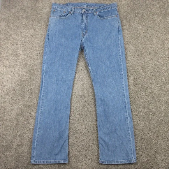 Levis Jeans Mens 36x32 Blue 527 Slim Bootcut Cowboy Western Rodeo Denim Pants