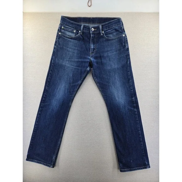 Levi's 514 Jeans Mens 32x30 Blue Medium Wash Straight Denim 5 Pocket Zip Fly