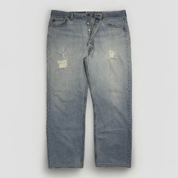 Vintage 90s Levi's 501 XX Denim Jeans Made in USA Size 40x30 Medium Wash 501XX