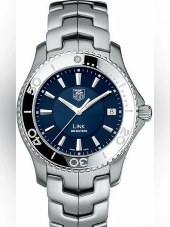Tag heuer link Blue Swiss Quartz Diver Steel Men's Watch