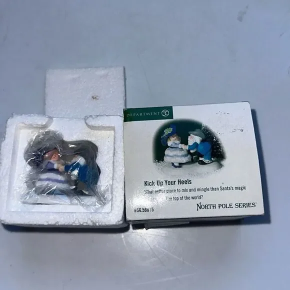 Vintage 2001 new in box Department 56 Kick‎ Up Your Heels small ceramic figures