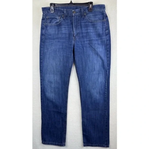 Levi's 514 Jeans Mens Size 34x32 Slim Straight Dark Wash Cotton