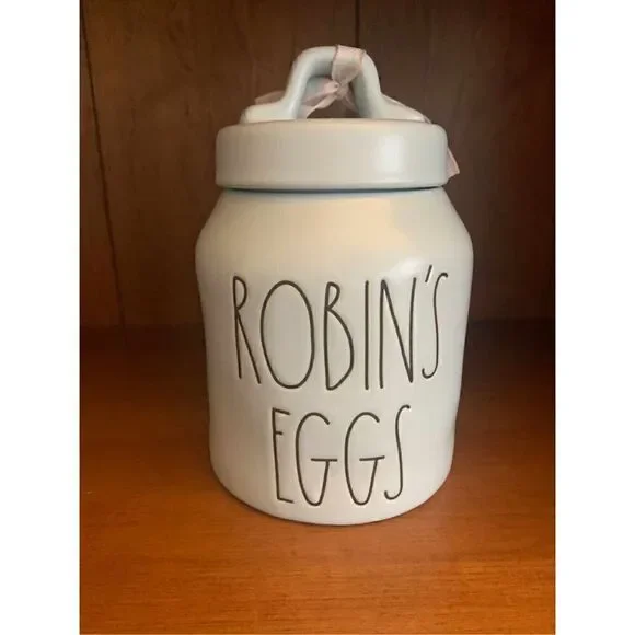 Rae Dunn Robin eggs canister