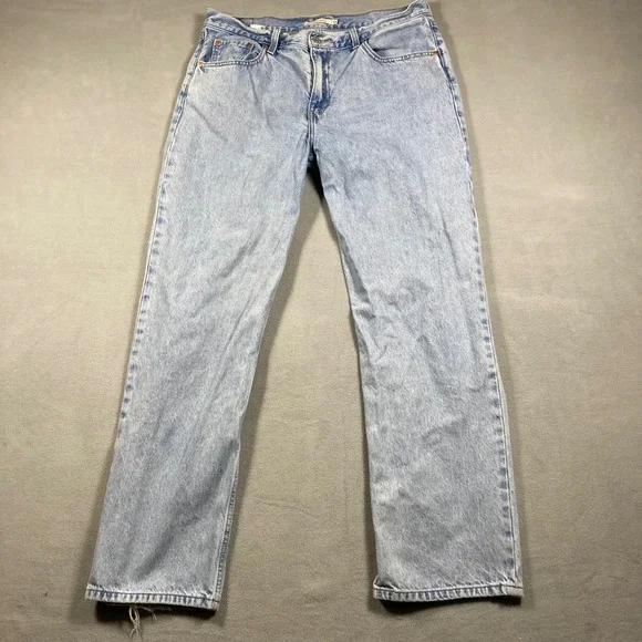 Levi's Jeans Mens 32 Light Blue Straight Low Pro Straight Light Wash