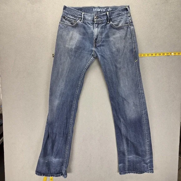Vintage Levis Blue Star Jeans Mens 32x34 Engineered Zip Fly Honeycomb